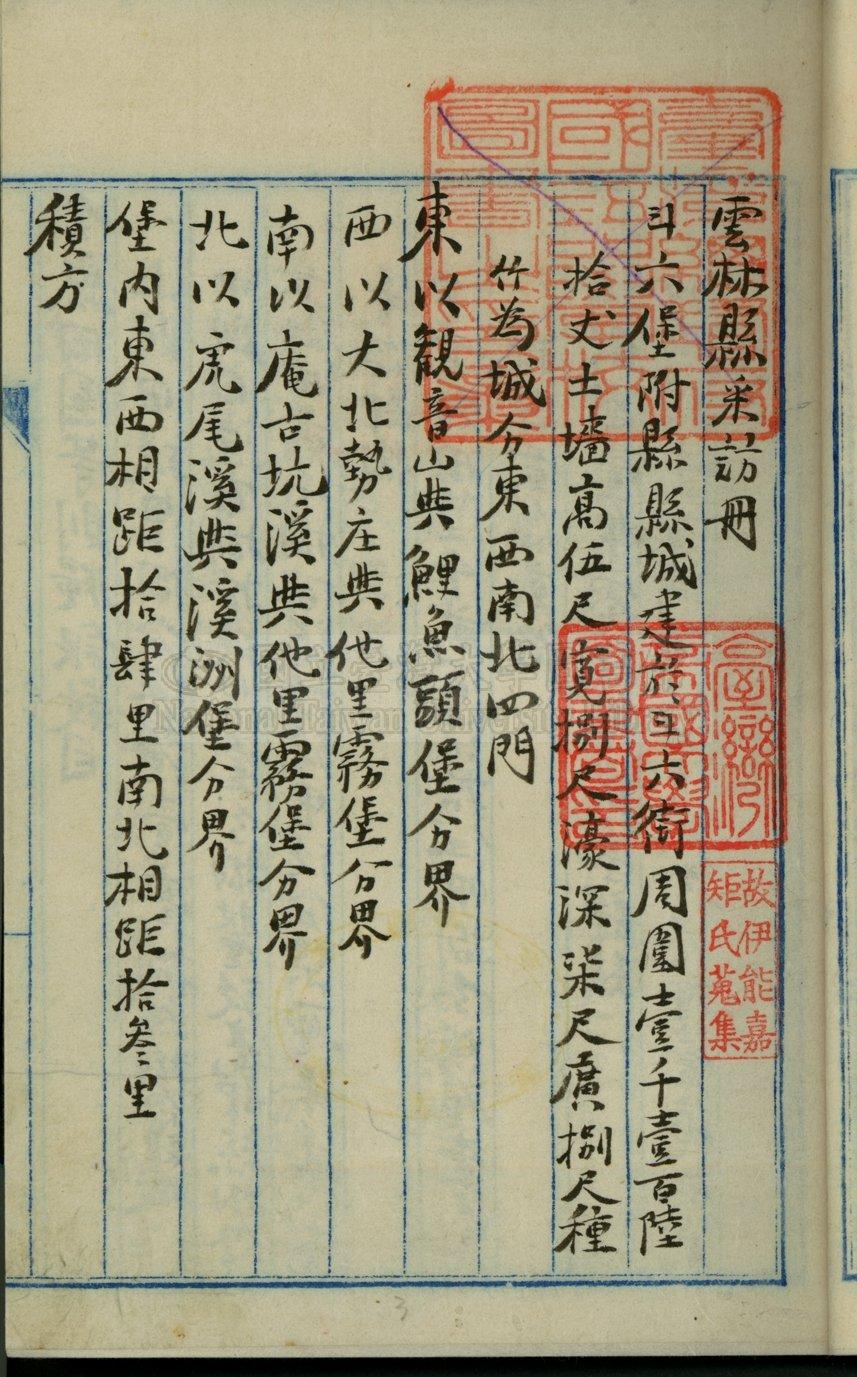 《雲林縣采訪冊》