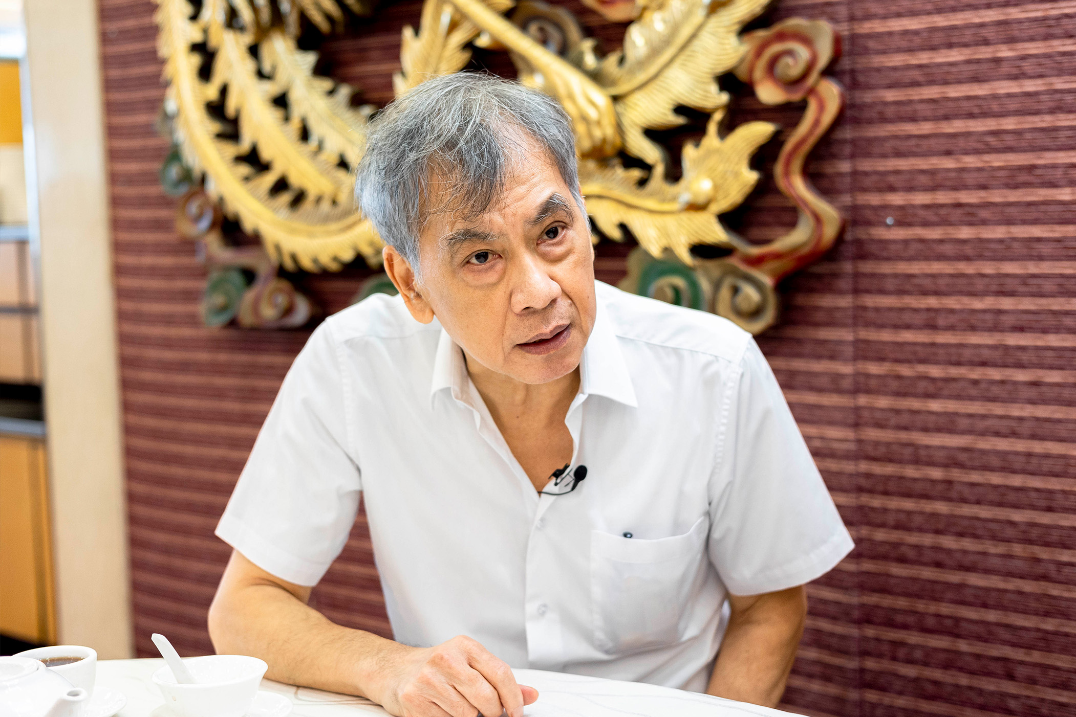 蘇萬誠在倫敦大酒樓工作了43年，見證酒樓高低起跌。 