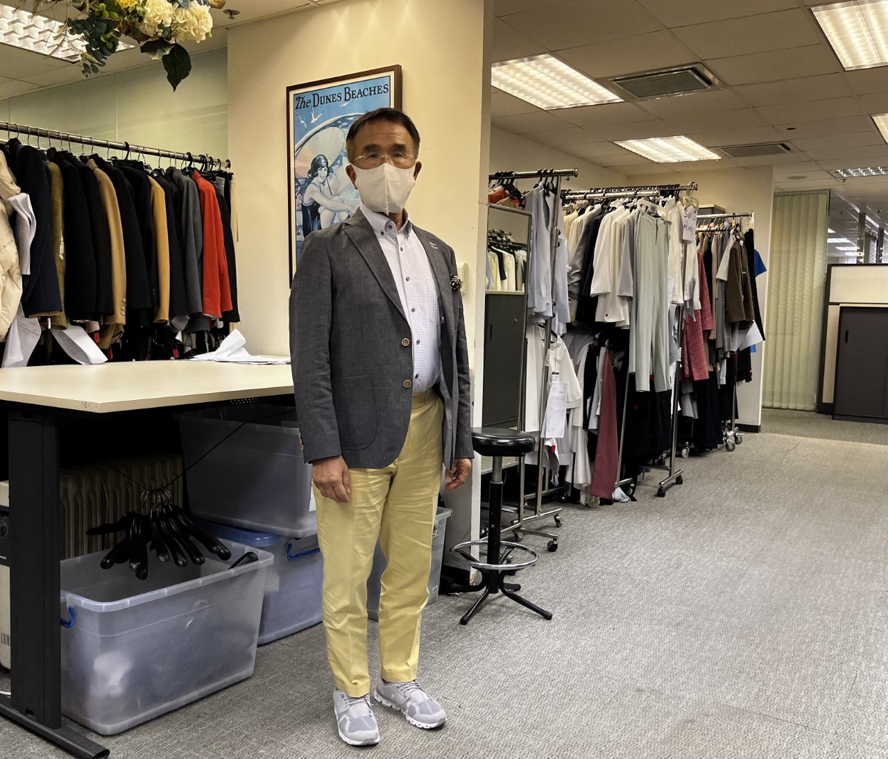 田北辰熱愛服裝，慶幸自己數十年來都從事自己喜愛的行業。